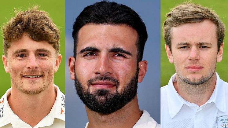 Lions players (from left) Tom Abell, Saqib Mahmood and Mason Crane (Getty Images)