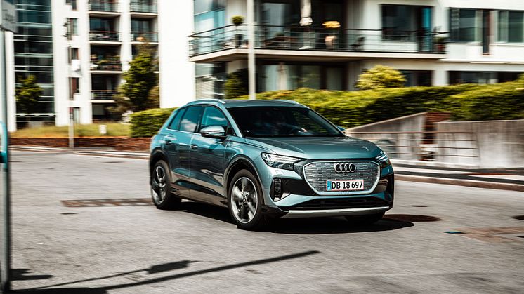 Audi accelererede den grønne omstilling i 2021 og leverede 50% elektrificerede biler i Danmark