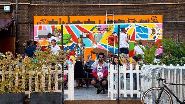 NORTHUMBRIA INVADES LONDON’S ART WORLD WITH POP-UP MURAL