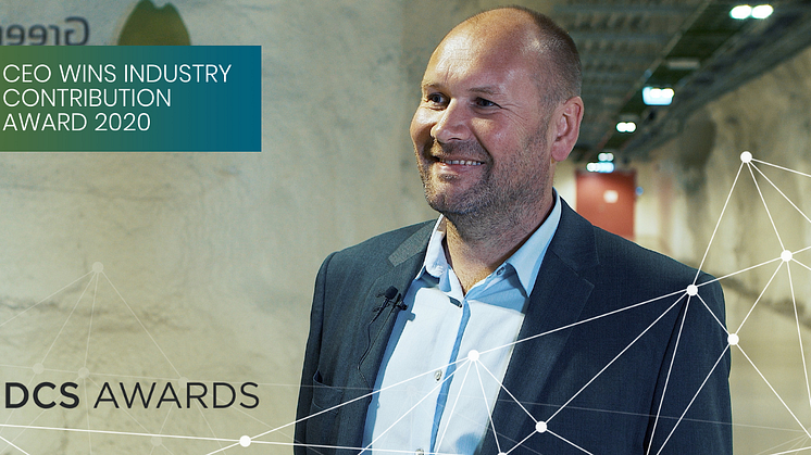 CEO of Green Mountain, Tor Kristian Gyland, is proud to be awarded the prize.