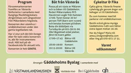 Västerås Sinfonietta Gäddeholm