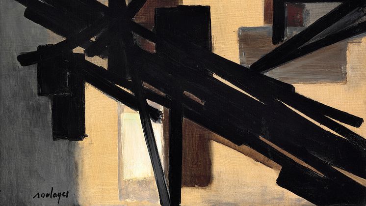 Pierre Soulages: "Peinture 59 x 85 cm, septembre 1951". Estimation : €805 000 à 1 050 000 (6 à 8 M DKK)