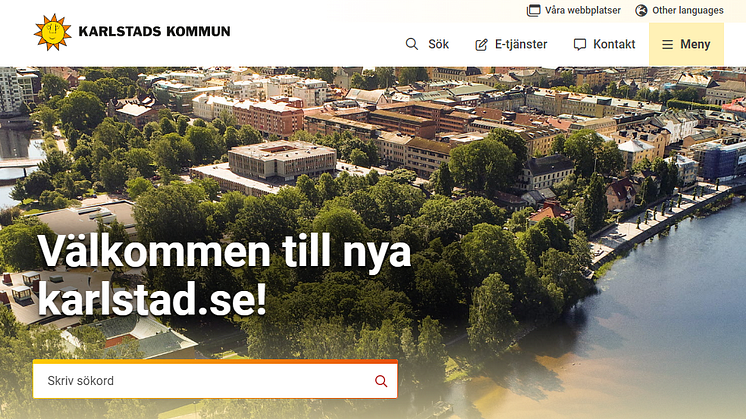 Karlstads kommun har fått en ny webbplats