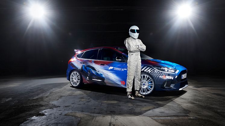 Ford GT och spelanpassade Forza Focus RS är stjärnor på Gamescom. ”The Stig” från Top Gear avtäcker Focus RS – specialdesignad av spelare