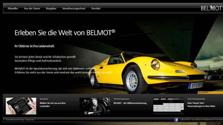Alles, was Oldtimerfans wissen müssen - Das neue Portal www.belmot.de