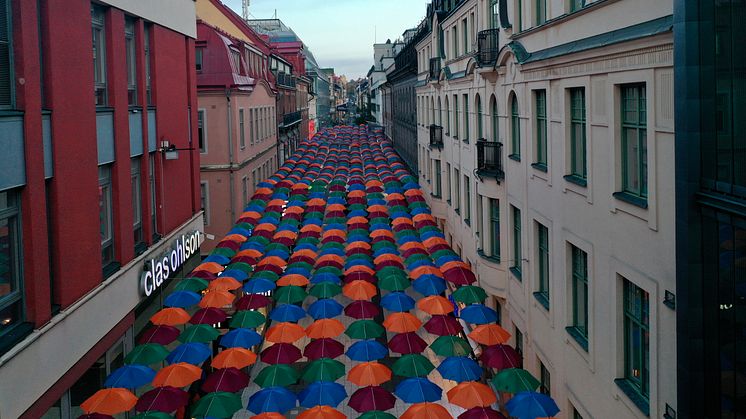 The Umbrella Project x Indiska, Drottninggatan Stockholm