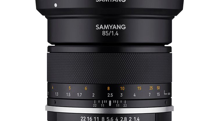 Das Samyang MF 85mm F1,4 MK2 verfügt in der 2. Generation unter anderem auch über die neue "De-Click"-Funktion, mit der sich die Blende stufenlos schalten lässt.