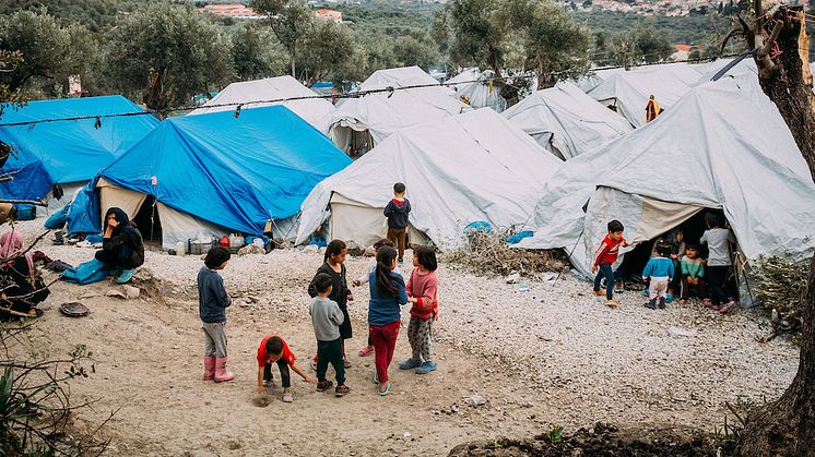 Keine Chance auf Bildung: Kinder im Flüchtlingscamp auf Lesbos. Foto: Alea Horst