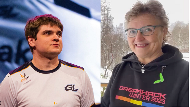 Isak "isak" Fahlen Sveriges bästa CS:GO spelare och Susanne Karlsson mer känd som Fortnitefarmor