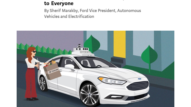 Ford i samarbejde med Postmates om on-demand levering af selvkørende biler - CES 2018