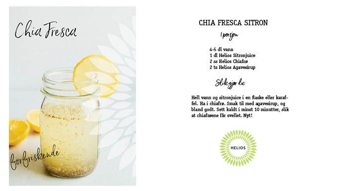 Chia Fresca - forfriskende og næringsrik sommerdrikke