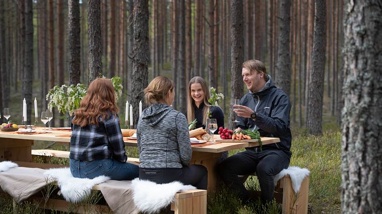 The Edible Country - bordet vid Kittelfältet. Foto Tommy Pedersen