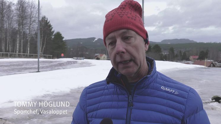 Intervju med Tommy Höglund som är Sportchef på Vasaloppet angående snöläget
