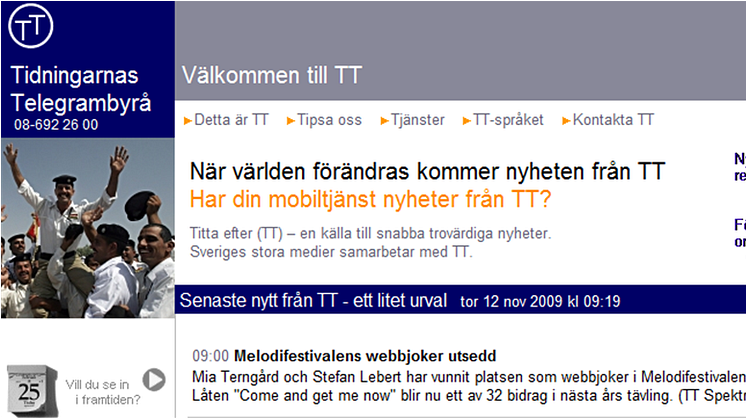 TT först med betalkanal på Mynewsdesk