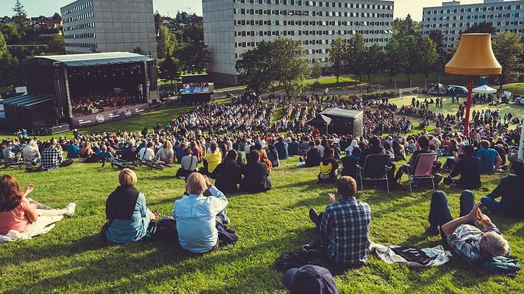 Fra utendørskonserten til Oslo-Filharmonien nå i august, Haugenstua - Groruddalen.  Foto: Bård Gundersen