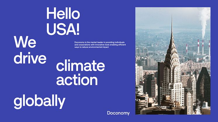 Doconomy Expands in the US to Meet Demand for Innovative Climate Solutions