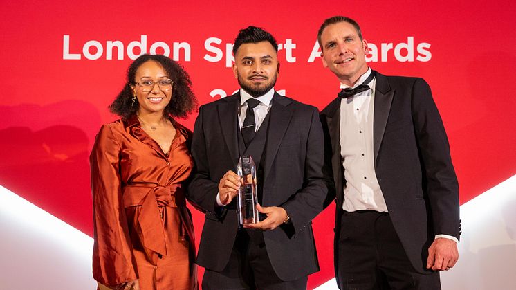 Nahimul Islam won The Volunteer of the Year Award, in association with London Youth Games