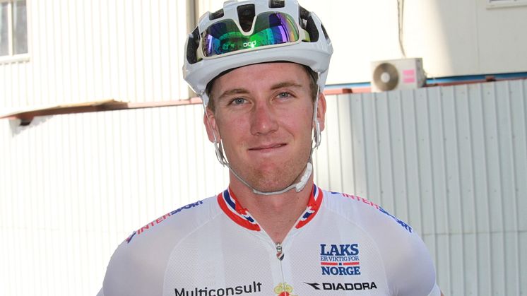 Kristoffer Skjerping under sykkel-VM i Doha 2016.