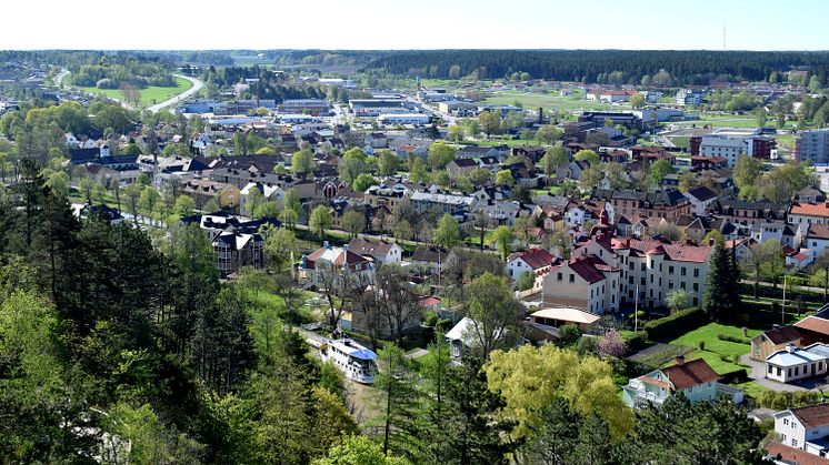 Vy över Söderköping från Ramunderberget