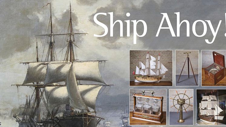 Admiral Hotels samling på 37 store modelskibe, historiske marinemalerier og andre fascinerende martime genstande kommer på auktion hos Bruun Rasmussen mandag den 7. marts.