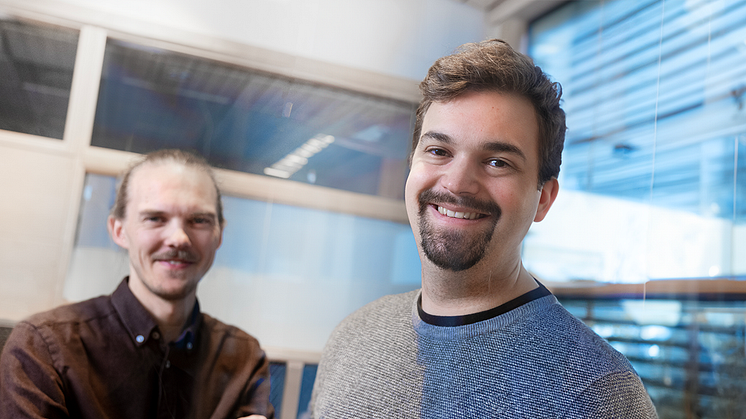Andreas Lundström och Per Grön utgör teamet bakom startupbolaget Lumiary från Härnösand.