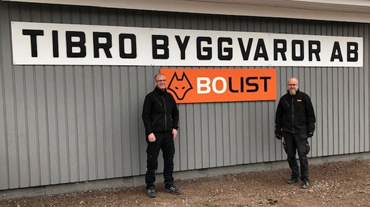 Tibro Byggvaror AB drivs av entreprenörerna Janne Windeståhl och Johan Martinsson.