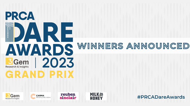 PRCA DARE Grand Prix Awards 2023 winners announced