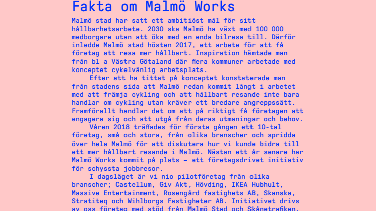 Hövding deltar i Malmö Works – för schyssta jobbresor