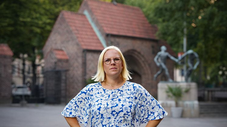 Karin Ernlund, gruppledare för Centerpartiet i Stockholms stad. 