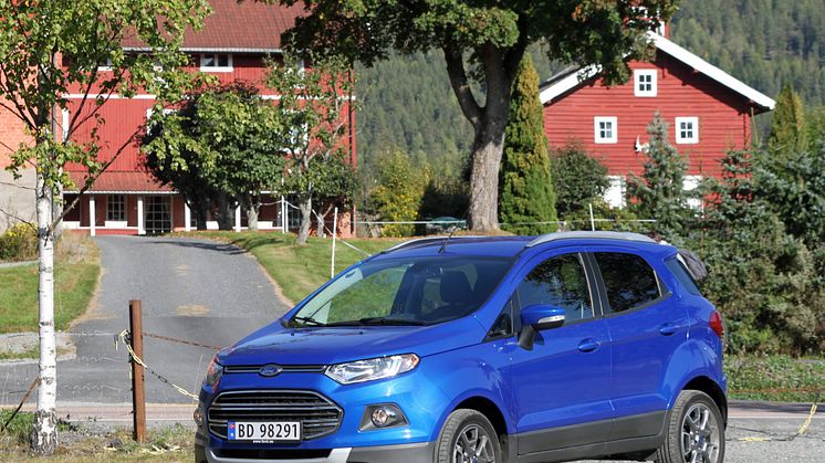 SMÅ-SUV I VINDEN: Det har vært en voldsom økning i etterspørselen etter Ford Ecosport i Europa. Også i Norge har nyheten fått en varm velkomst