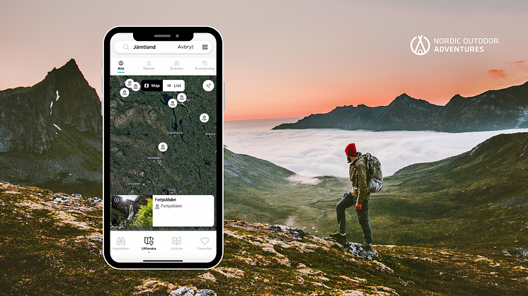 Ny funktion i NOA appen gör det lättare att utforska det Nordiska friluftslivet