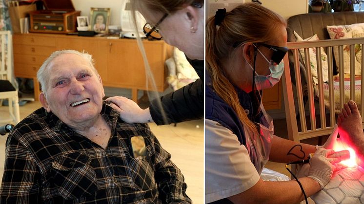 Möt 96-årige Sven som blev botad med medicinsk laser – ”Så glad att det funkade”
