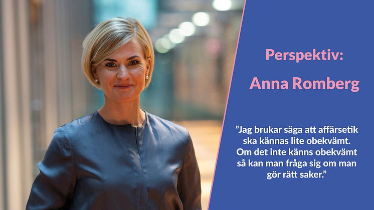 Perspektiv: Anna Romberg – Om affärsetik och sambandet mellan etik och korruptionsskandaler