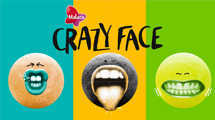 Nyt Crazy Face Slik fra Malaco får dit fjæs til at flippe ud