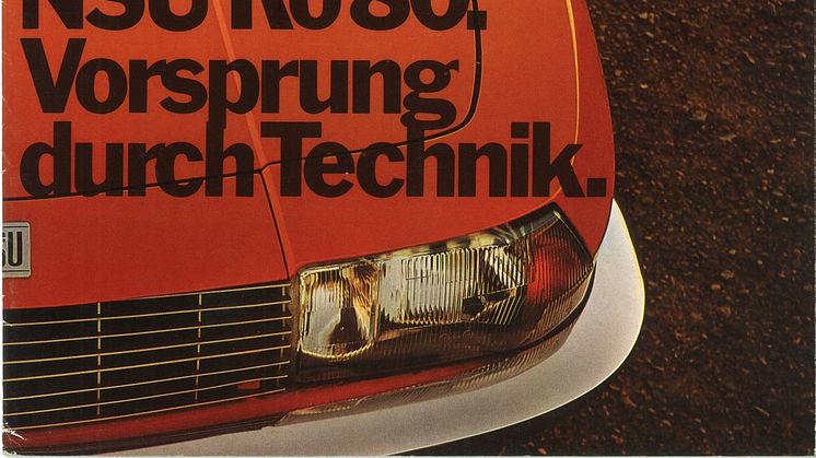 Brug af sloganet i Audi NSU brochure
