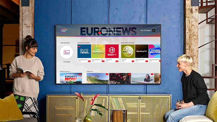 Samsung TV Plus lanceres nu i Norden