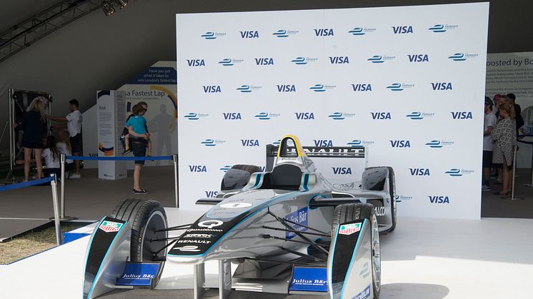Card payments at the 2015 FIA Formula E Visa London ePrix
