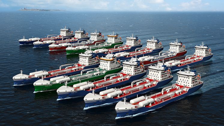 Rendered image of the Vinga vessel series.
