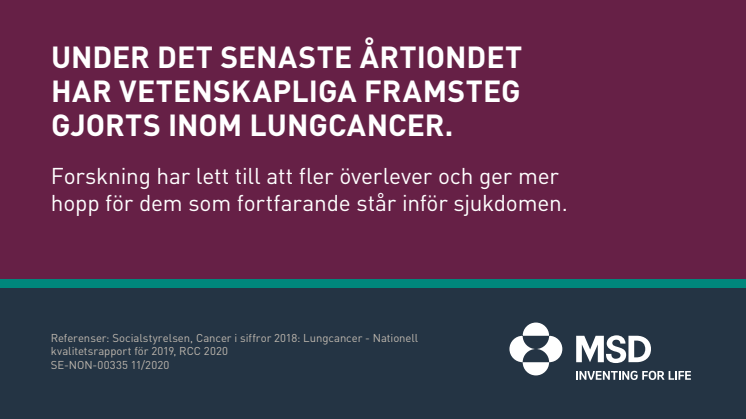 Lungancer: Snabba fakta om den vanligaste cancerrelaterade dödsorsaken i Sverige