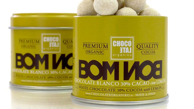 ChocoLate Organiko Bonbons White Chocolate Lemon & Cinnamon