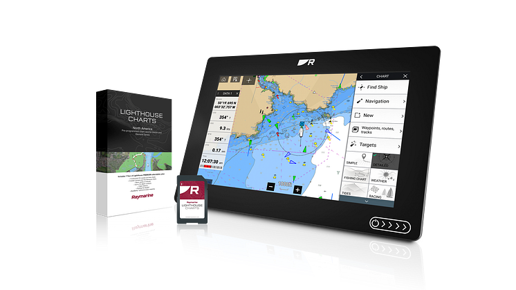 Raymarine​ LightHouse Charts offer a new level of clarity in marine navigation