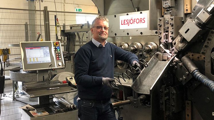 Henrik Berner, försäljningschef på Lesjöfors AB, deltar på matchmaking på årets Elmia Subcontractor Connect i november.