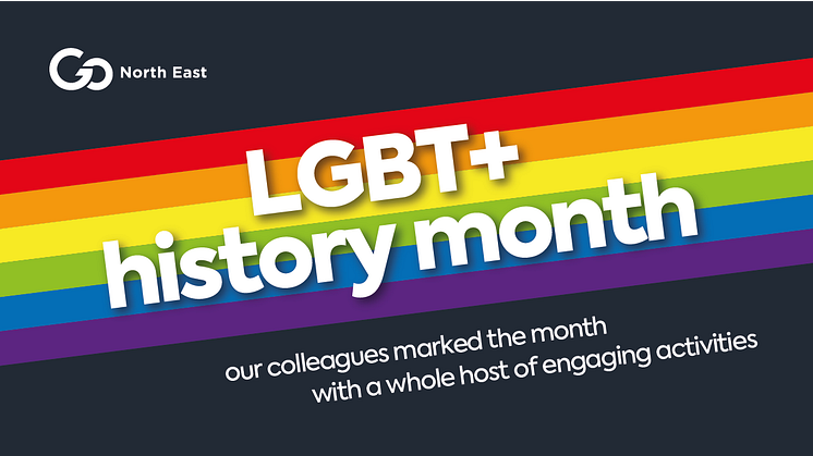 Go North East wraps up its first ever programme of events celebrating LGBT+ History Month