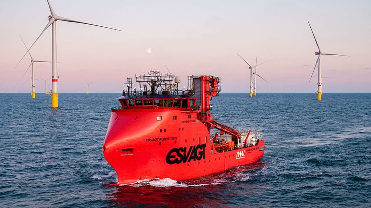 The growth potential within Offshore Wind is demonstrated, and the future secured for ESVAGT.