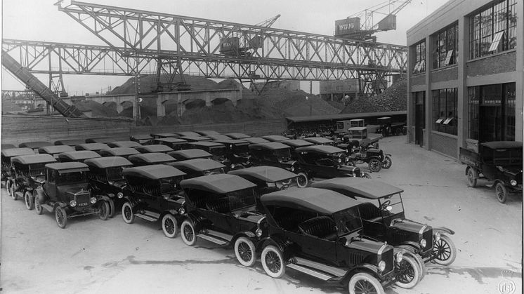 Ford T'er i Sydhavnen, ca. 1925