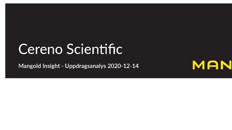 Mangold insight publicerar uppdragsanalys om Cereno Scientific