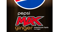 Pepsi MAX Ginger med extra kick av smaken ingefära