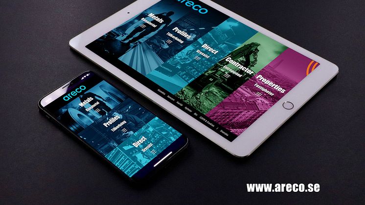 Areco lanserar ny webbplats i modernare design
