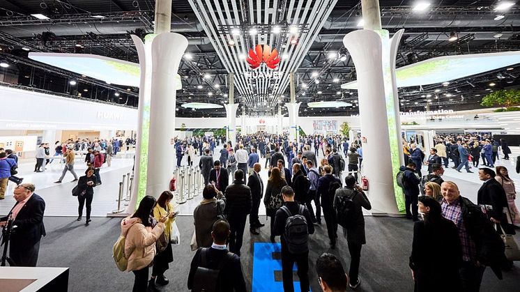 Huawei Consumer Groups monter på Mobile World Congress i Barcelona 