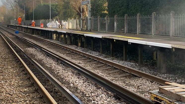 Southbourne platform refurbishment